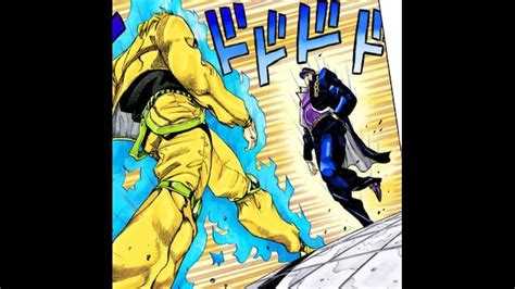 <strong>DIO</strong> is getting a feel for <strong>Jotaro</strong>'s fighting ability and, while standing proudly and simultaneously engulfed in flames, he proclaims that he's seen enough of <strong>Jotaro</strong>'s ability. . Jotaro vs dio manga panels